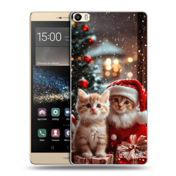Пластиковый чехол на Huawei P8 Max с принтом Новый год