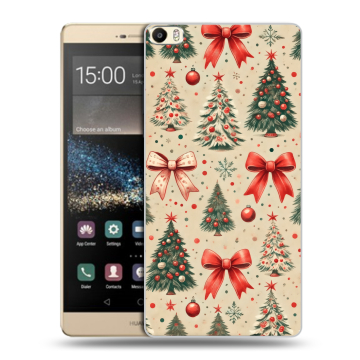 Пластиковый чехол на Huawei P8 Max с принтом Новый год