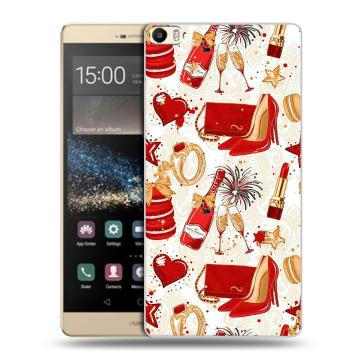 Пластиковый чехол на Huawei P8 Max с принтом Новый год
