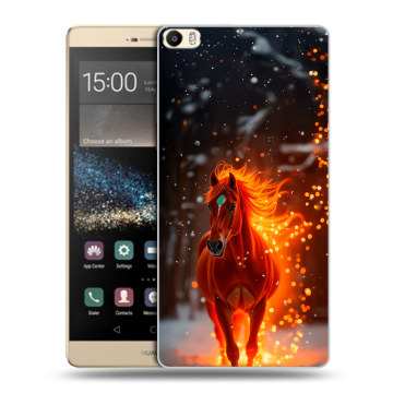 Пластиковый чехол на Huawei P8 Max с принтом Новый год Пластиковый чехол на Huawei P8 Max с принтом Новый год