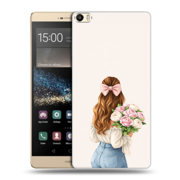 Пластиковый чехол на Huawei P8 Max с принтом женский