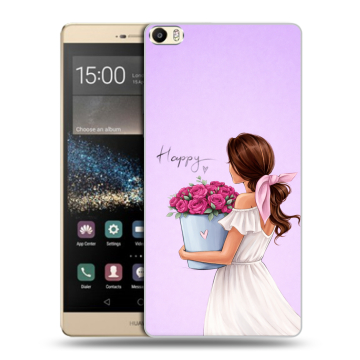 Пластиковый чехол на Huawei P8 Max с принтом женский