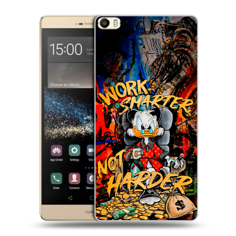 Пластиковый чехол на Huawei P8 Max с принтом Дональд Дак Деньги Пластиковый чехол на Huawei P8 Max с принтом Дональд Дак Деньги