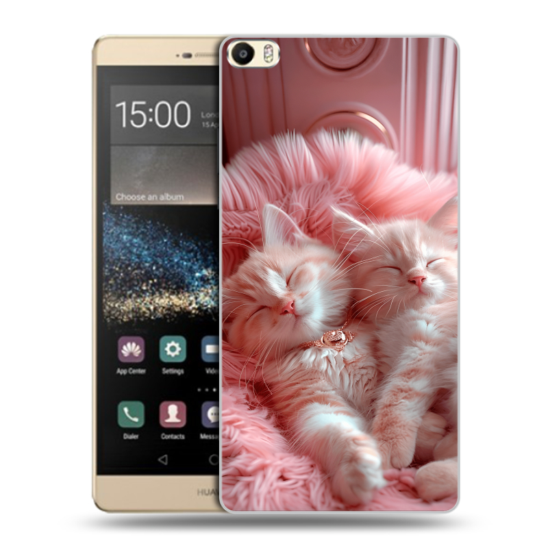 Пластиковый чехол на Huawei P8 Max с принтом котята котики Пластиковый чехол на Huawei P8 Max с принтом котята котики