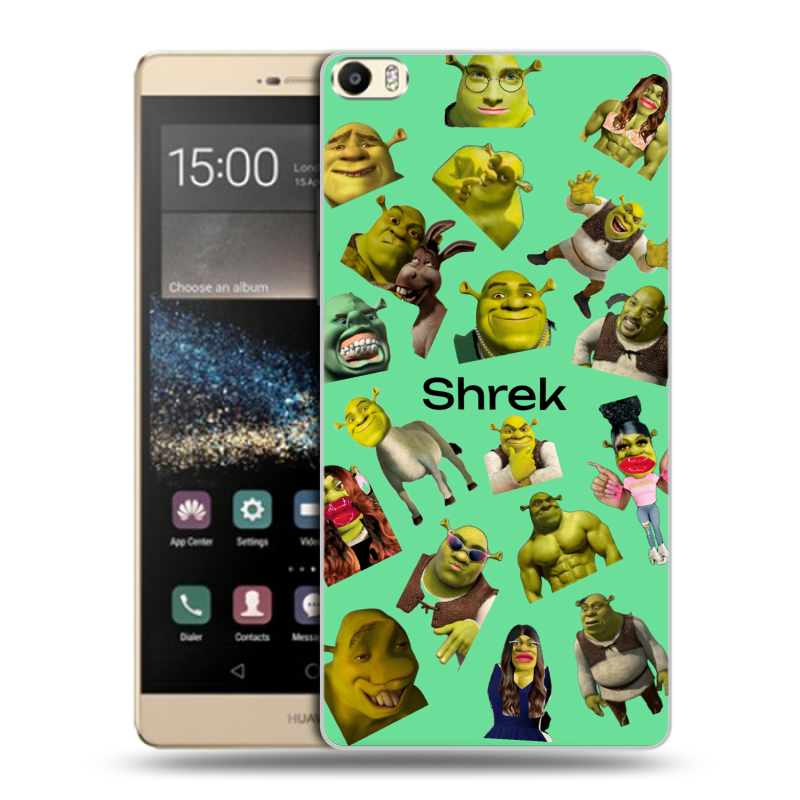 Пластиковый чехол на Huawei P8 Max с принтом Шрек Shrek Пластиковый чехол на Huawei P8 Max с принтом Шрек Shrek