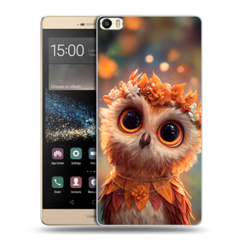 Пластиковый чехол на Huawei P8 Max с принтом Милая сова Пластиковый чехол на Huawei P8 Max с принтом Милая сова