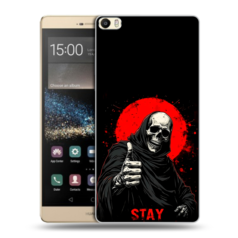 Пластиковый чехол на Huawei P8 Max с принтом смешной скелет Пластиковый чехол на Huawei P8 Max с принтом смешной скелет