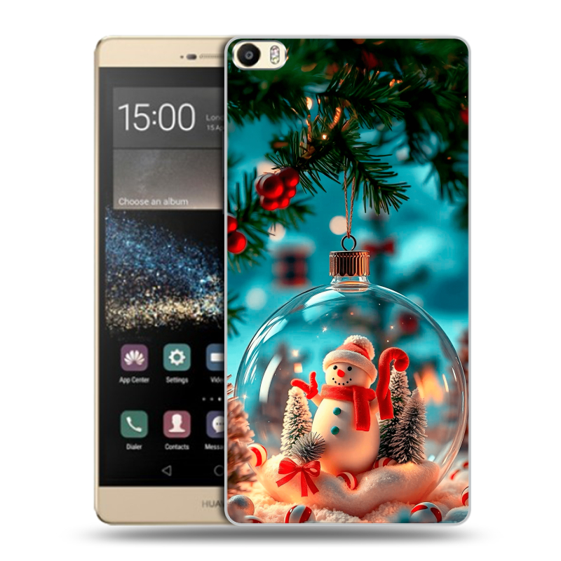Пластиковый чехол на Huawei P8 Max с принтом Новый год Пластиковый чехол на Huawei P8 Max с принтом Новый год