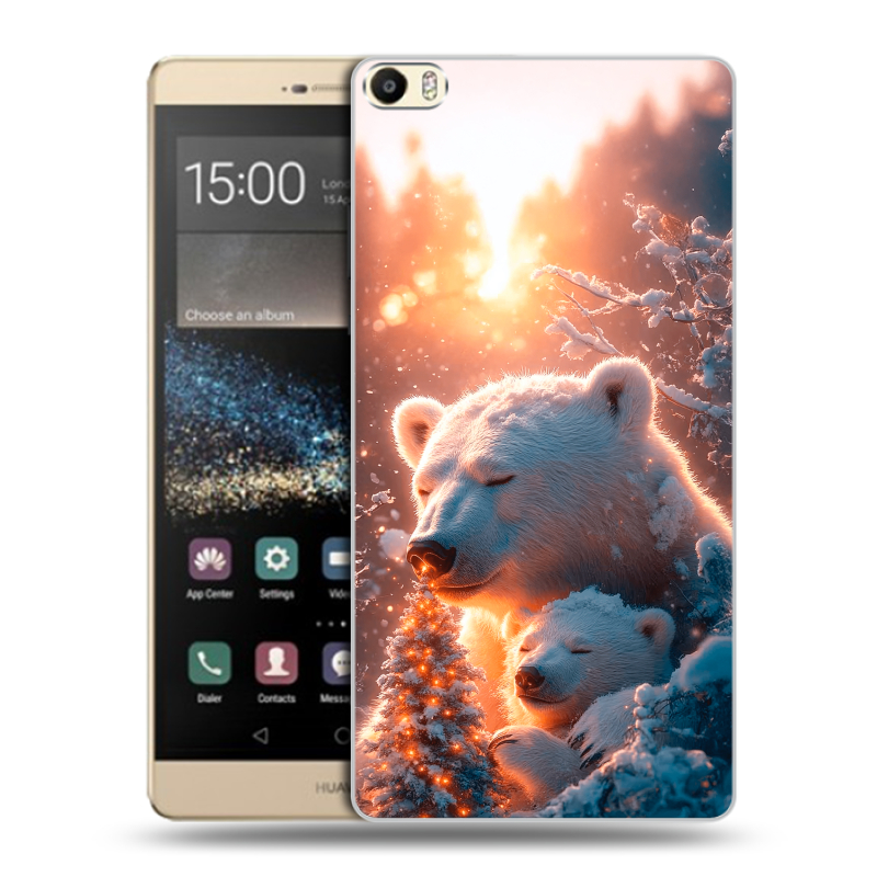 Пластиковый чехол на Huawei P8 Max с принтом Новый год Пластиковый чехол на Huawei P8 Max с принтом Новый год
