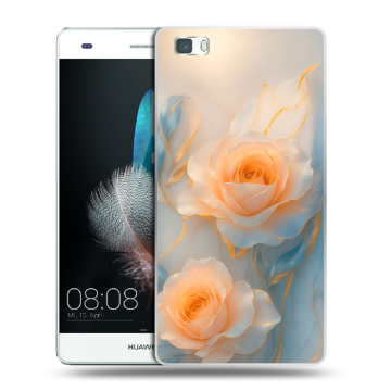 Силиконовый чехол на Huawei P8 Lite с принтом Женский