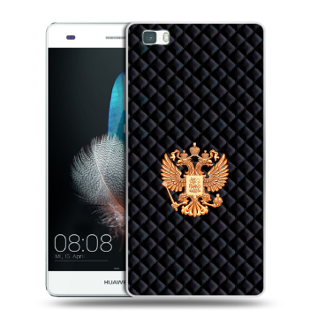 Силиконовый чехол на Huawei P8 Lite с принтом Герб России принт Силиконовый чехол на Huawei P8 Lite с принтом Герб России принт
