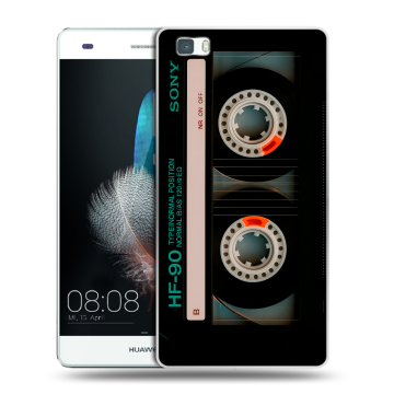 Силиконовый чехол на Huawei P8 Lite с принтом Кассета Силиконовый чехол на Huawei P8 Lite с принтом Кассета