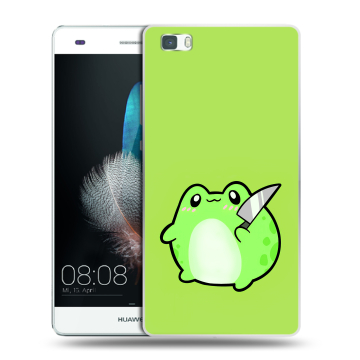 Силиконовый чехол на Huawei P8 Lite с принтом Лягушенок