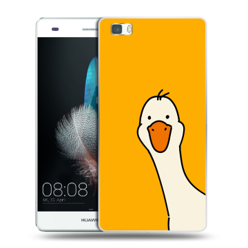 Силиконовый чехол на Huawei P8 Lite с принтом Утка