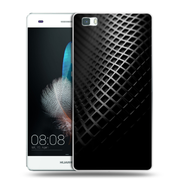 Силиконовый чехол на Huawei P8 Lite с принтом Текстура металла Силиконовый чехол на Huawei P8 Lite с принтом Текстура металла