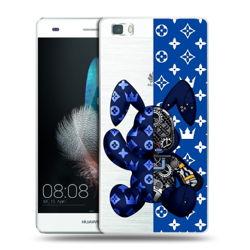 Силиконовый чехол на Huawei P8 Lite с принтом Луи робот