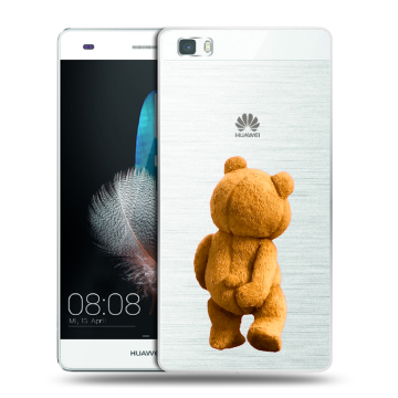 Силиконовый чехол на Huawei P8 Lite с принтом Медведь Силиконовый чехол на Huawei P8 Lite с принтом Медведь