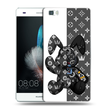 Силиконовый чехол на Huawei P8 Lite с принтом Луи робот Силиконовый чехол на Huawei P8 Lite с принтом Луи робот