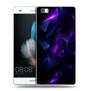 Силиконовый чехол на Huawei P8 Lite с принтом Абстракиция