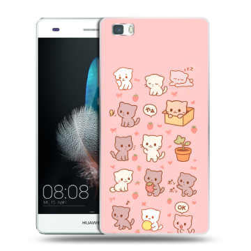 Силиконовый чехол на Huawei P8 Lite с принтом Hello Kitty Хелоу Кити