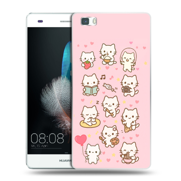 Силиконовый чехол на Huawei P8 Lite с принтом Hello Kitty Хелоу Кити