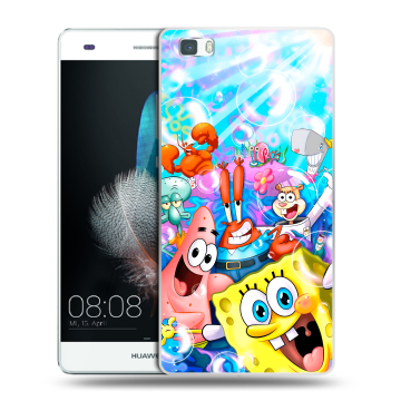 Силиконовый чехол на Huawei P8 Lite с принтом спанчбоб спанч боб Силиконовый чехол на Huawei P8 Lite с принтом спанчбоб спанч боб