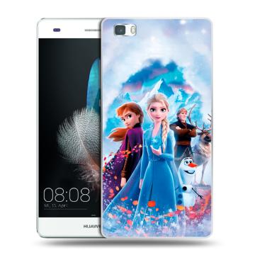 Силиконовый чехол на Huawei P8 Lite с принтом Холодное сердце Frozen Силиконовый чехол на Huawei P8 Lite с принтом Холодное сердце Frozen
