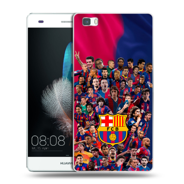 Силиконовый чехол на Huawei P8 Lite с принтом Барселона Barcelona