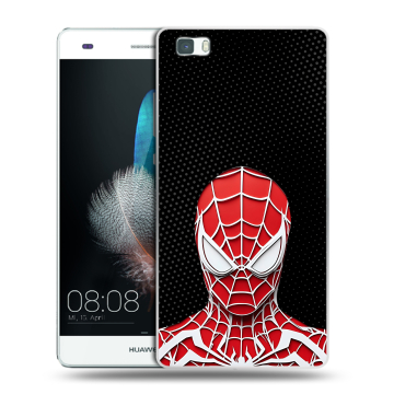 Силиконовый чехол на Huawei P8 Lite с принтом человек паук spiderman