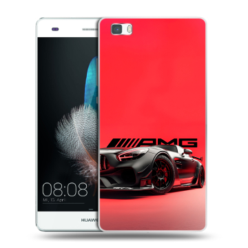 Силиконовый чехол на Huawei P8 Lite с принтом Мерседес Mercedes AMG Силиконовый чехол на Huawei P8 Lite с принтом Мерседес Mercedes AMG