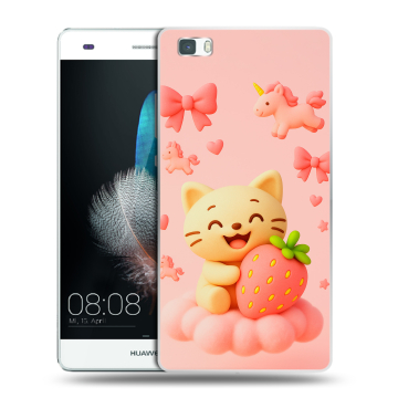 Силиконовый чехол на Huawei P8 Lite с принтом для девочек