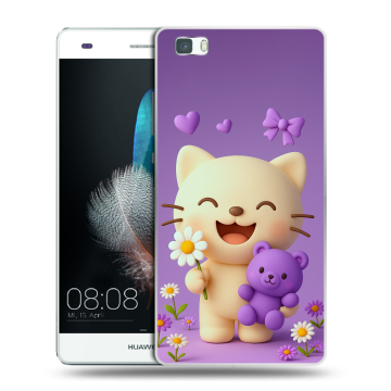 Силиконовый чехол на Huawei P8 Lite с принтом для девочек