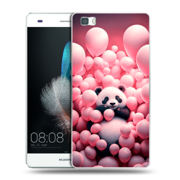 Силиконовый чехол на Huawei P8 Lite с принтом Панда