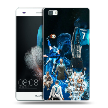 Силиконовый чехол на Huawei P8 Lite с принтом Реал Роналдо