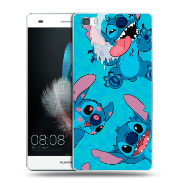 Силиконовый чехол на Huawei P8 Lite с принтом Лило и Стич
