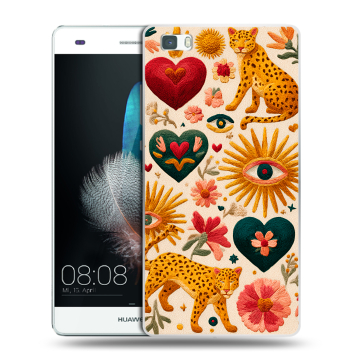 Силиконовый чехол на Huawei P8 Lite с принтом Модный принт Силиконовый чехол на Huawei P8 Lite с принтом Модный принт