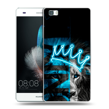 Силиконовый чехол на Huawei P8 Lite с принтом Король лев Силиконовый чехол на Huawei P8 Lite с принтом Король лев