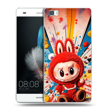 Силиконовый чехол на Huawei P8 Lite с принтом Labubu Лабубу Силиконовый чехол на Huawei P8 Lite с принтом Labubu Лабубу