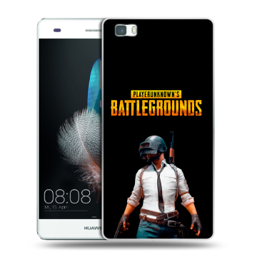 Силиконовый чехол на Huawei P8 Lite с принтом PUGB ПАГБ Силиконовый чехол на Huawei P8 Lite с принтом PUGB ПАГБ