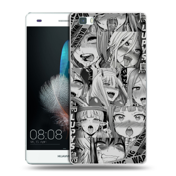 Силиконовый чехол на Huawei P8 Lite с принтом Ahegao Ахегао Аниме Силиконовый чехол на Huawei P8 Lite с принтом Ahegao Ахегао Аниме