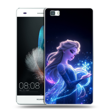 Силиконовый чехол на Huawei P8 Lite с принтом Холодное сердце Frozen