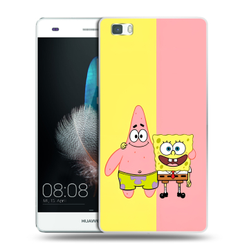 Силиконовый чехол на Huawei P8 Lite с принтом Спанч боб Спанчбоб Силиконовый чехол на Huawei P8 Lite с принтом Спанч боб Спанчбоб