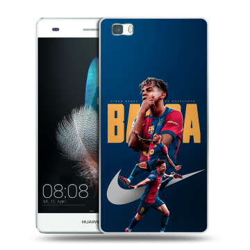 Силиконовый чехол на Huawei P8 Lite с принтом Барселона Barca Yamal Силиконовый чехол на Huawei P8 Lite с принтом Барселона Barca Yamal