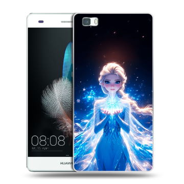 Силиконовый чехол на Huawei P8 Lite с принтом Холодное сердце Frozen Силиконовый чехол на Huawei P8 Lite с принтом Холодное сердце Frozen