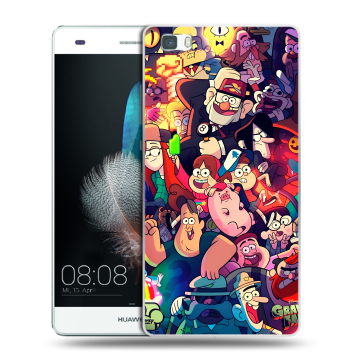 Силиконовый чехол на Huawei P8 Lite с принтом Gravity Falls Гравити Фолз