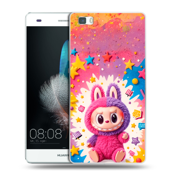 Силиконовый чехол на Huawei P8 Lite с принтом Labubu Лабубу Силиконовый чехол на Huawei P8 Lite с принтом Labubu Лабубу
