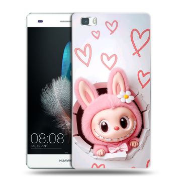 Силиконовый чехол на Huawei P8 Lite с принтом Labubu Лабубу