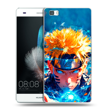 Силиконовый чехол на Huawei P8 Lite с принтом Аниме Наруто Naruto