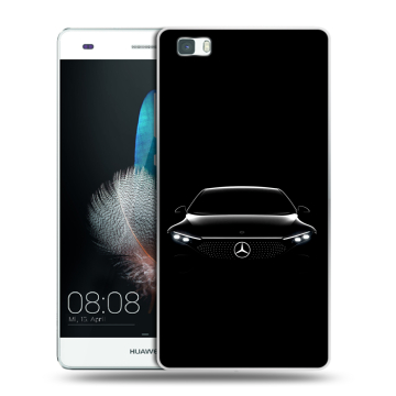 Силиконовый чехол на Huawei P8 Lite с принтом Mercedes Мерседес Силиконовый чехол на Huawei P8 Lite с принтом Mercedes Мерседес