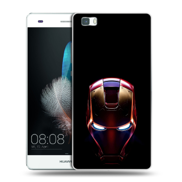 Силиконовый чехол на Huawei P8 Lite с принтом IronMan Железный человек Силиконовый чехол на Huawei P8 Lite с принтом IronMan Железный человек